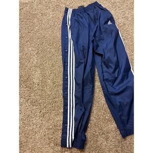 Vintage Y2K Adidas Navy Blue Breakaway Windbreaker Pants Mens Size Medium